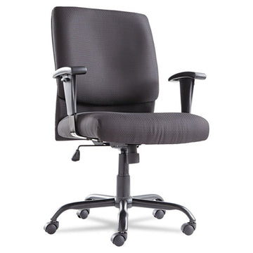 OIF Big-tall Swivel-tilt Mid-back Chair, Supports Up To 450 Lb, 19.29" To 23.22" Seat Height, Black freeshipping - TVN Wholesale